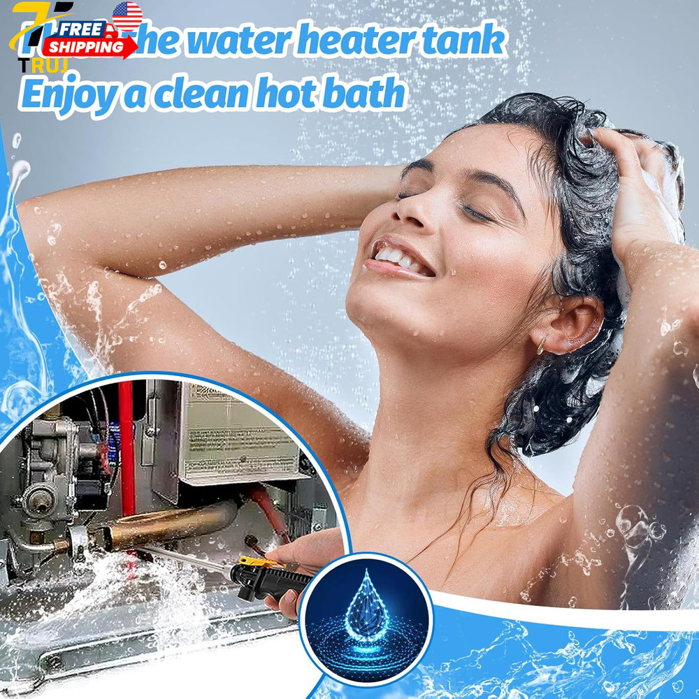 RV Water Heater Tank Rinser Wand Powerful Flush Cleaner for Sediment & Scale