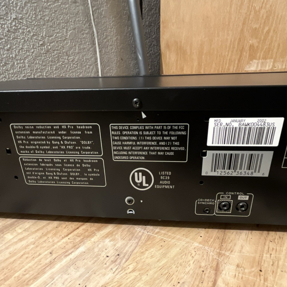 Pioneer CT-W606DR Cassette Deck Auto Reverse Digital Processing working perfect