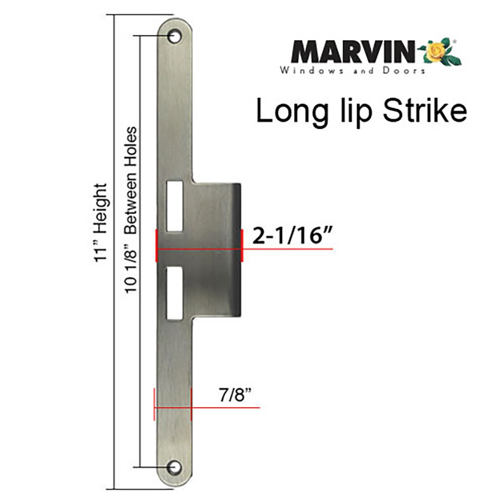 Marvin Strike Plate Active Panel Extended Lip 2-Panel Door - Choose Color