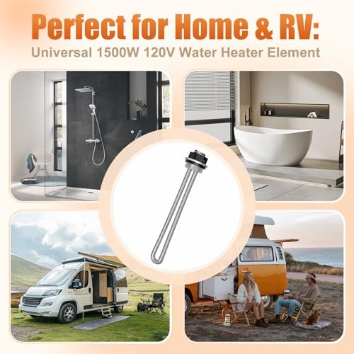 Upgraded 1500W 120V Water Heater Element, fit for AO Heating Element Only