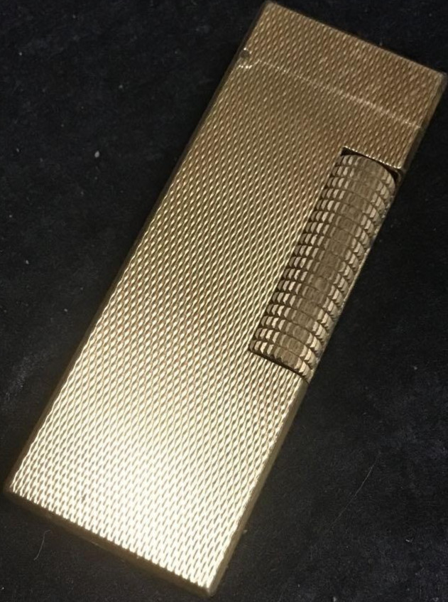 Overhauled Dunhill Rollagas lighter Gold without box
