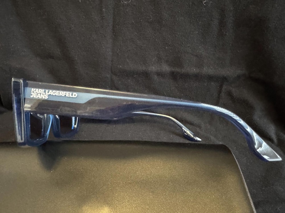 Karl Lagerfeld Jeans Blue Rectangular Sunglasses with Case