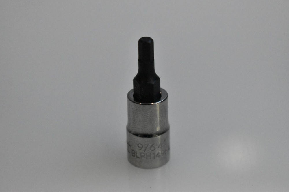 Blue Point Tools BLPH14964 9/64" SAE Hex Bit Socket Driver 1/4" Drive Chrome