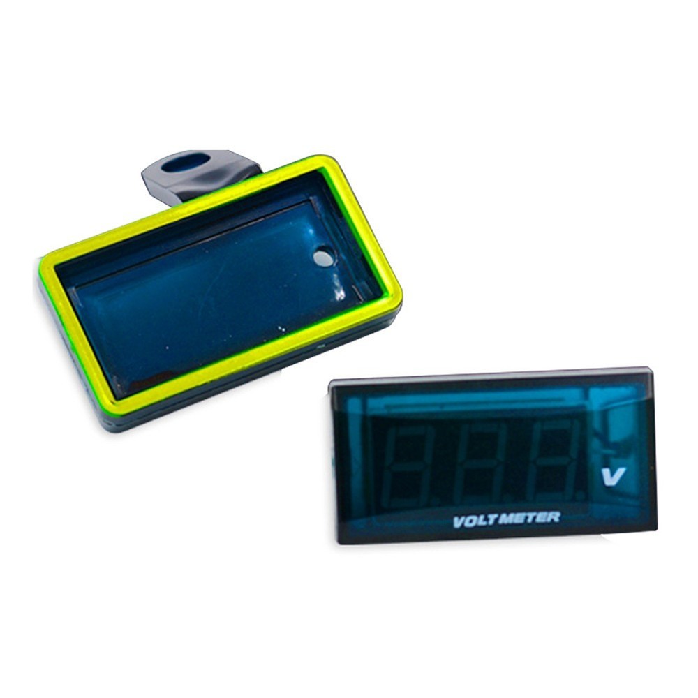 12V Motorcycle Voltage Detection Meter Modified Car Digital Display Belt Bracket