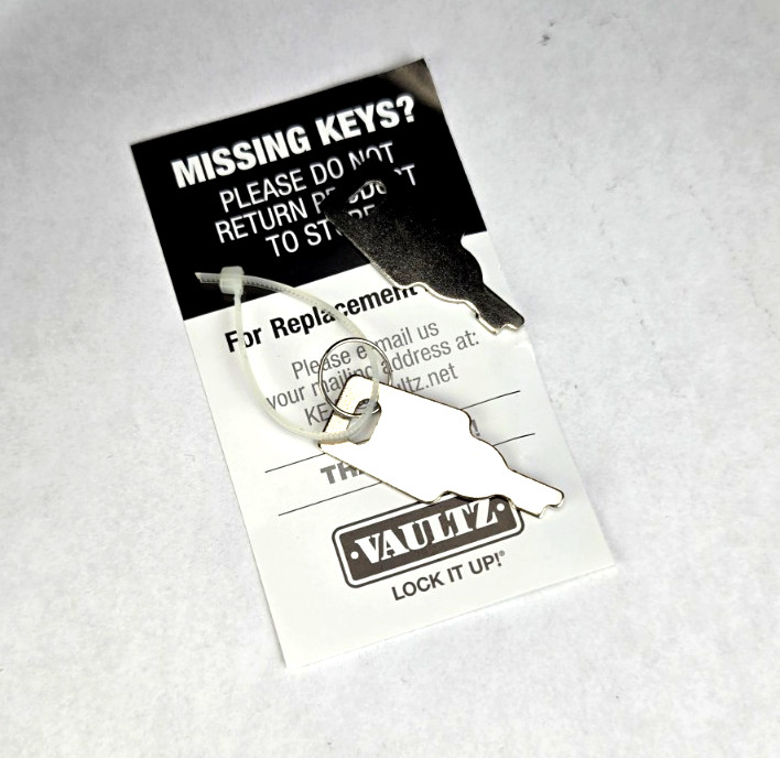 Vaultz Locking Storage Clipboard Black/Silver with 2 Keys