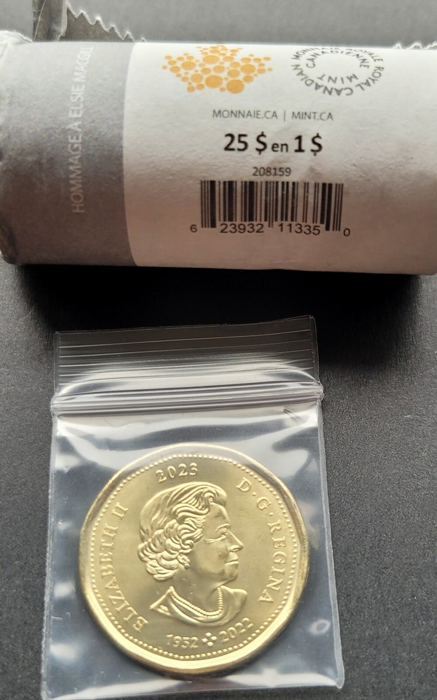 ***CANADA LOONIE 2023 ELSIE MACGILL *** FROM MINT ROLL ***