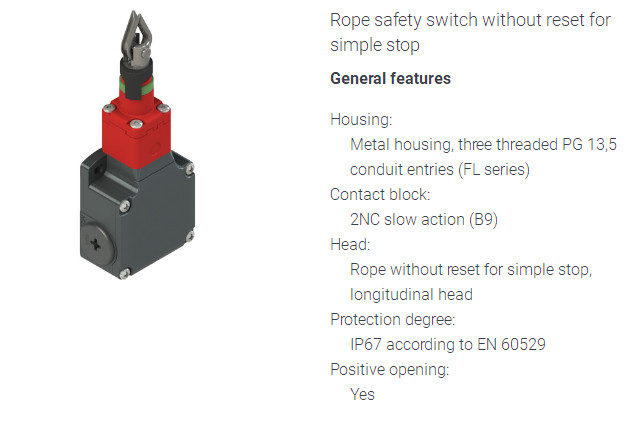 1pcs Pizzato Microswitch Safety Limit Switch FL 979-T6