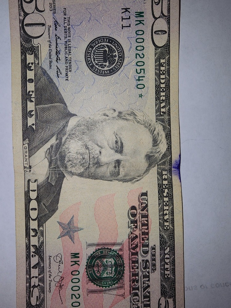 StarNote Fancy Note, Ink Error