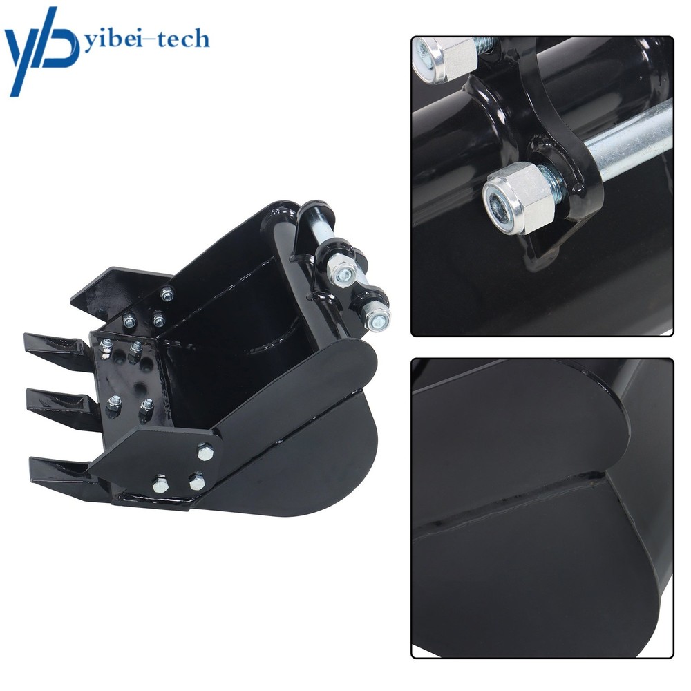 Mini Excavator 400mm Tooth Bucket Digger Machine Attachment With Teeth