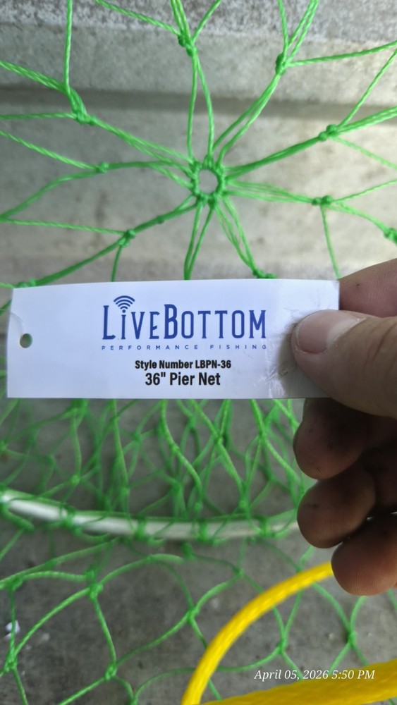 LiveBottom 36" Pier Net
