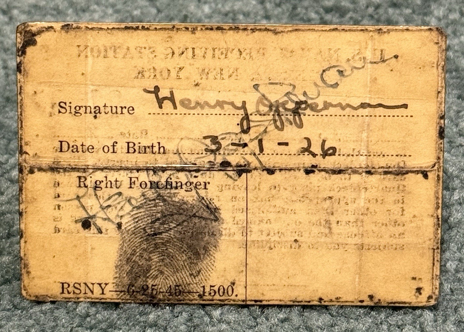 Original WWII Era 1946 US Navy Shore Patrol Badge Grouping W Dog Tag & ID Cards