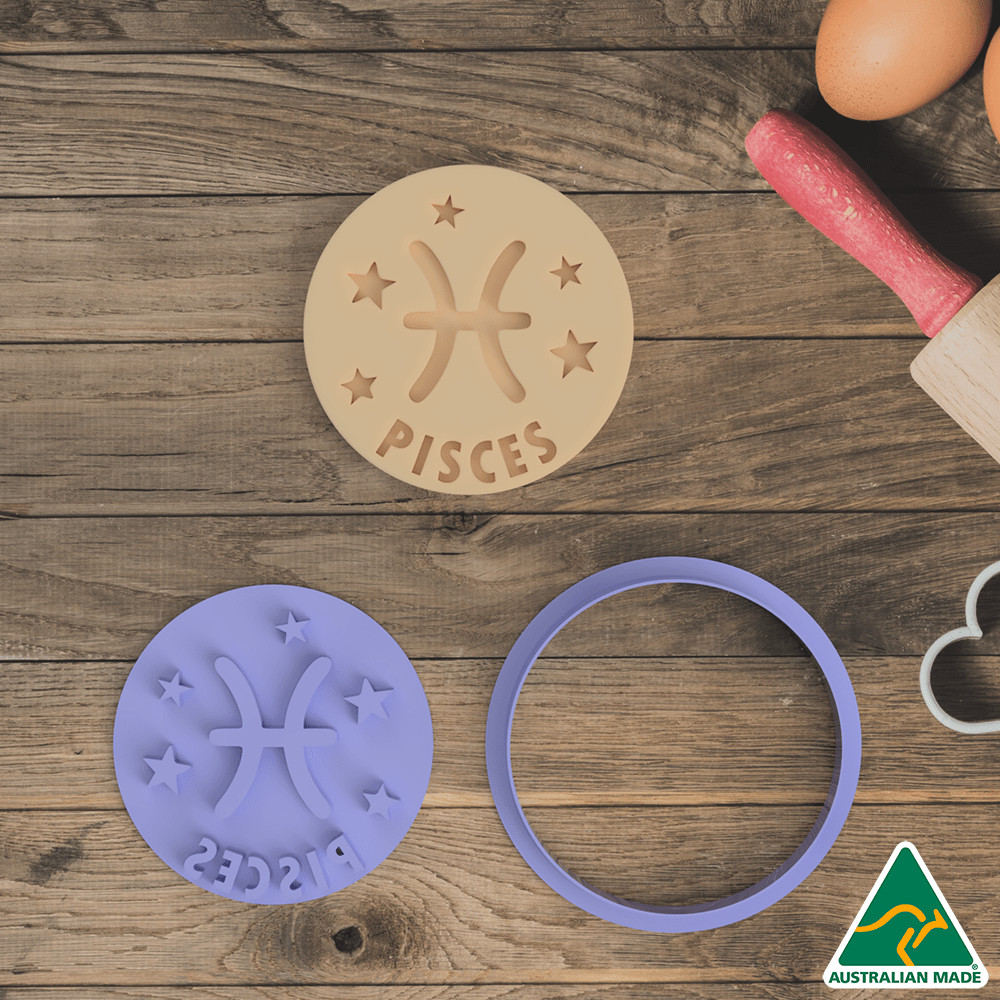 Zodiac Set Cookie Cutter and Embosser Stamp
