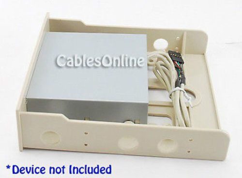 3.5" Device Bracket for 5.25" Bay, Biege Plastic MK-006