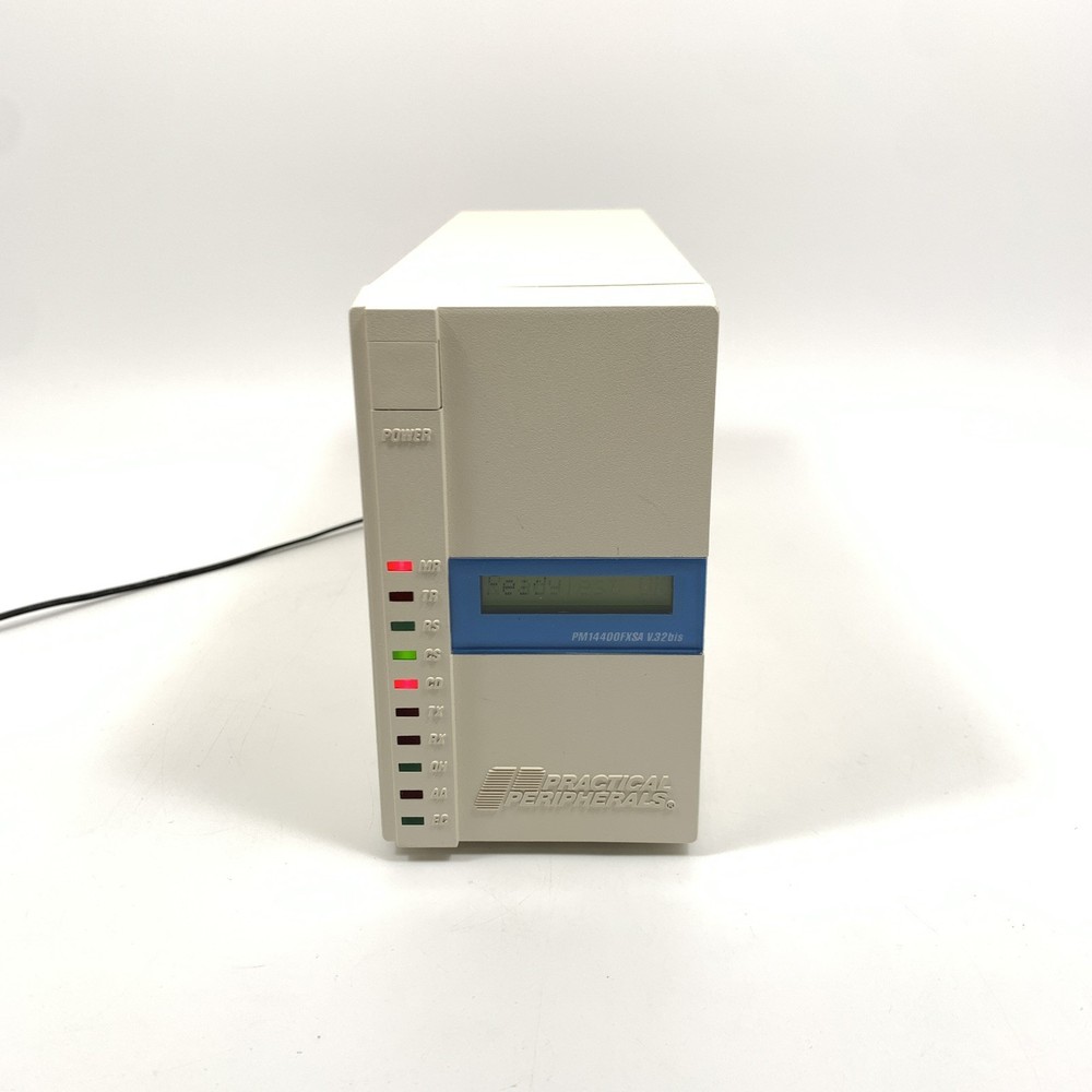 Practical Peripherals PM14400FXSA V.32bis External Modem & Power Adapter Working