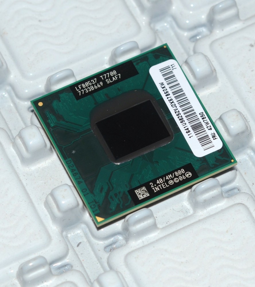 Intel Core 2 Duo T7700 2.4 GHz 800MHz Processor Socket P SLAF7