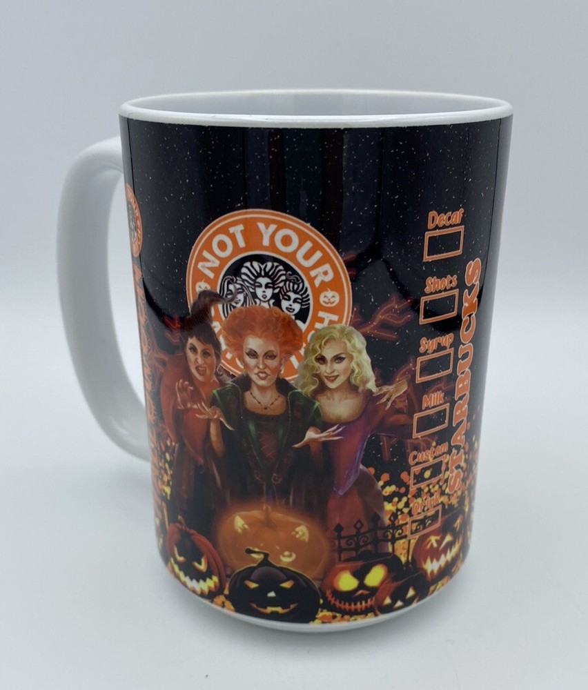 Starbucks Hocus Pocus Halloween Mug , Sanderson , Not Your Basic Witch , Rare