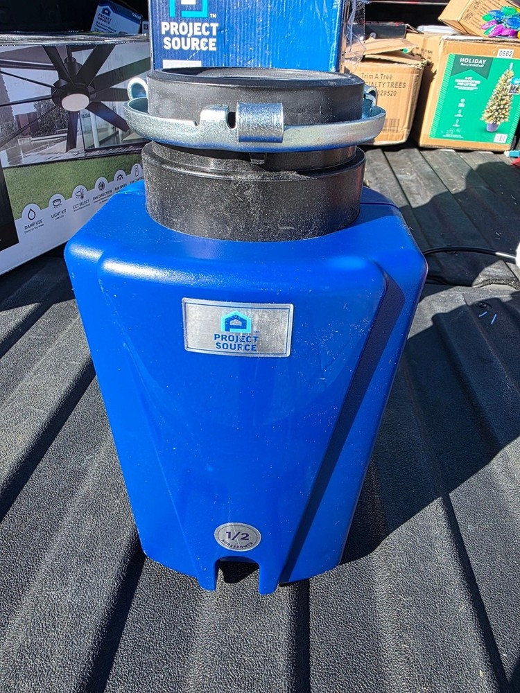 Project Source 1/2-HP Corded Continuous Feed Garbage Disposal #4982345