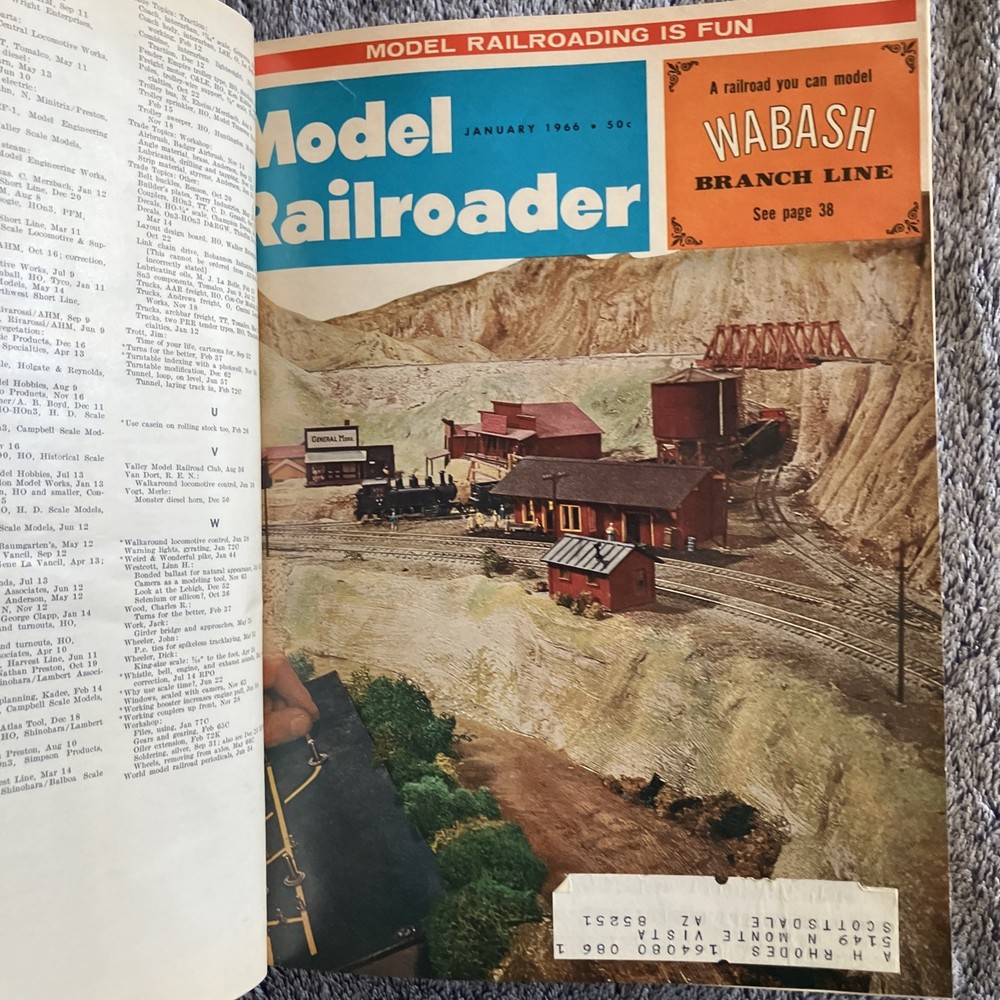 Model Railroader Vol.33-Bound Volume 1966–12 Issues