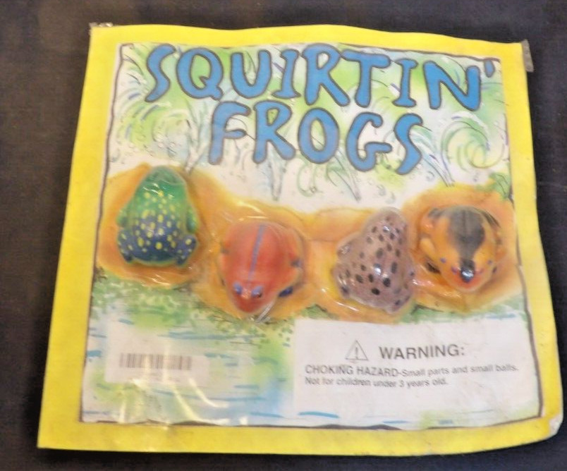 1995 Bubble Gum Machine Card-Squirtin' Frogs