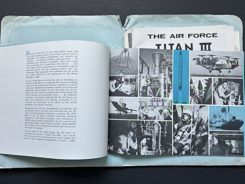 1966-1967 U.S. Air Force Systems Command Press Information Kit Folder Lot