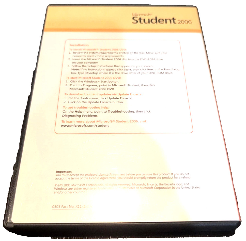 Microsoft Student 2006 DVD to help Students Succeed
