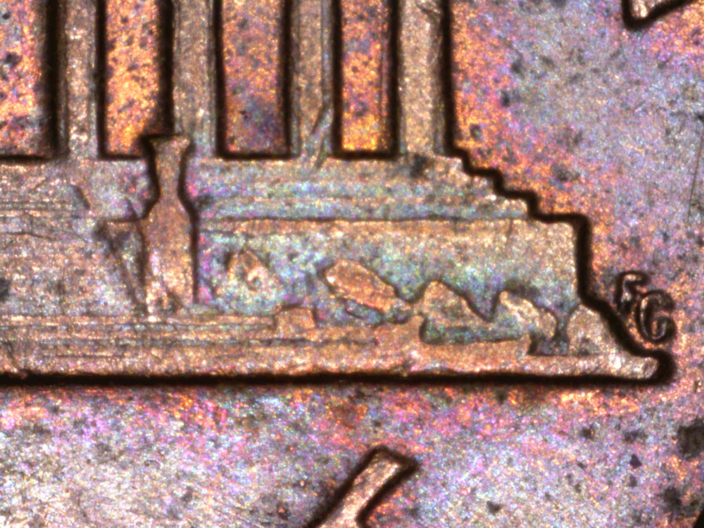 1968 S Lincoln Cent Toned