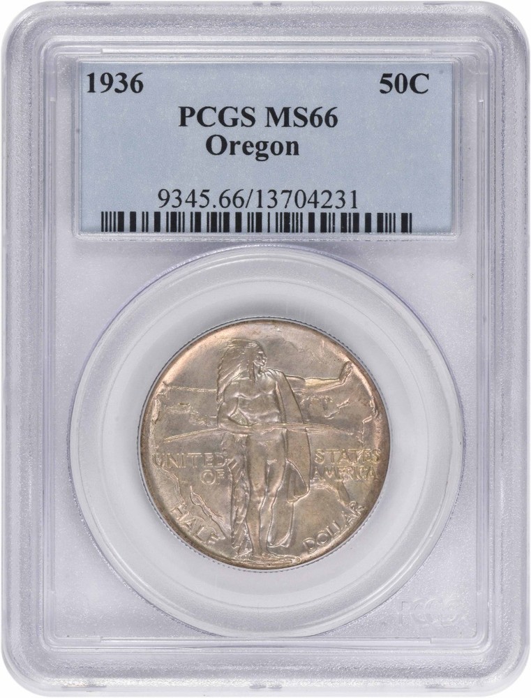 1936 Oregon Commemorative Silver Half MS66 PCGS