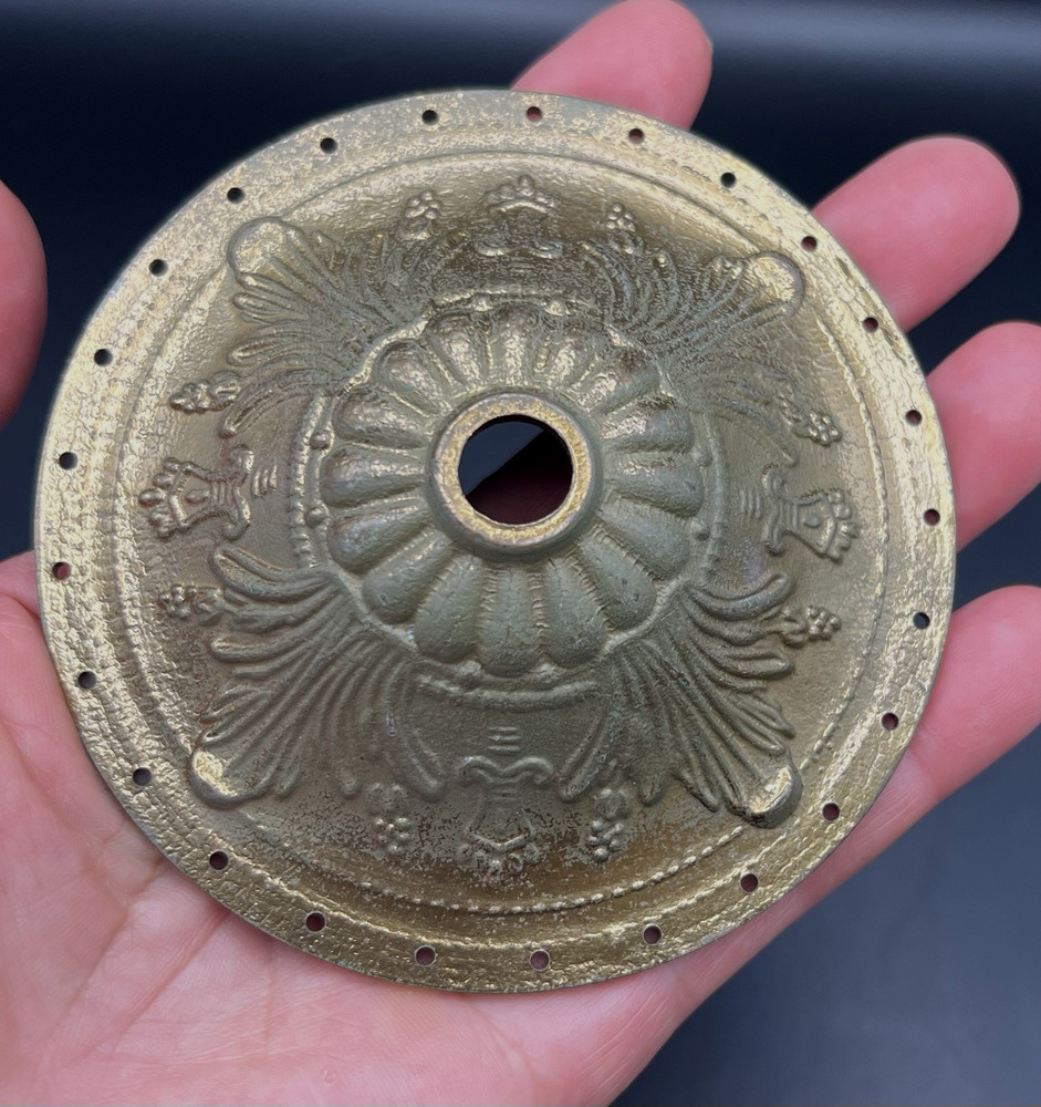 VTG 2 matching solid bronze decorative architectural embellishment rosettes Base