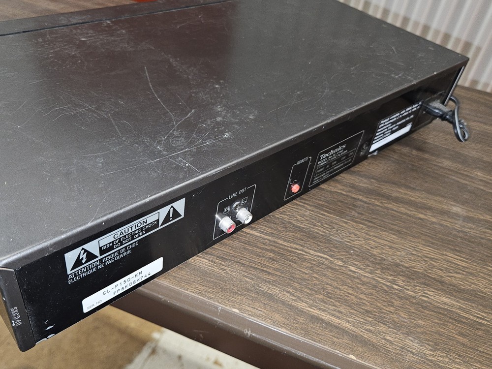 Vintage Technics SL-P150 Compact CD Disc Player tested 1988