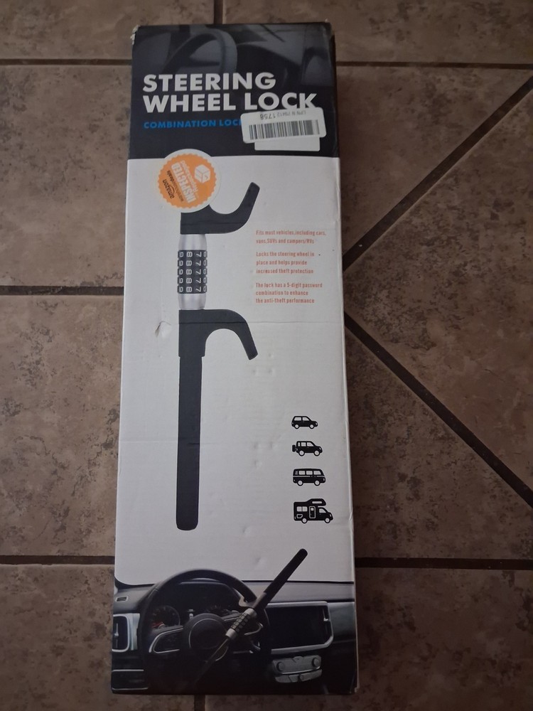 Universal Steering Wheel Lock 5 Digit Combination Anti Theft
