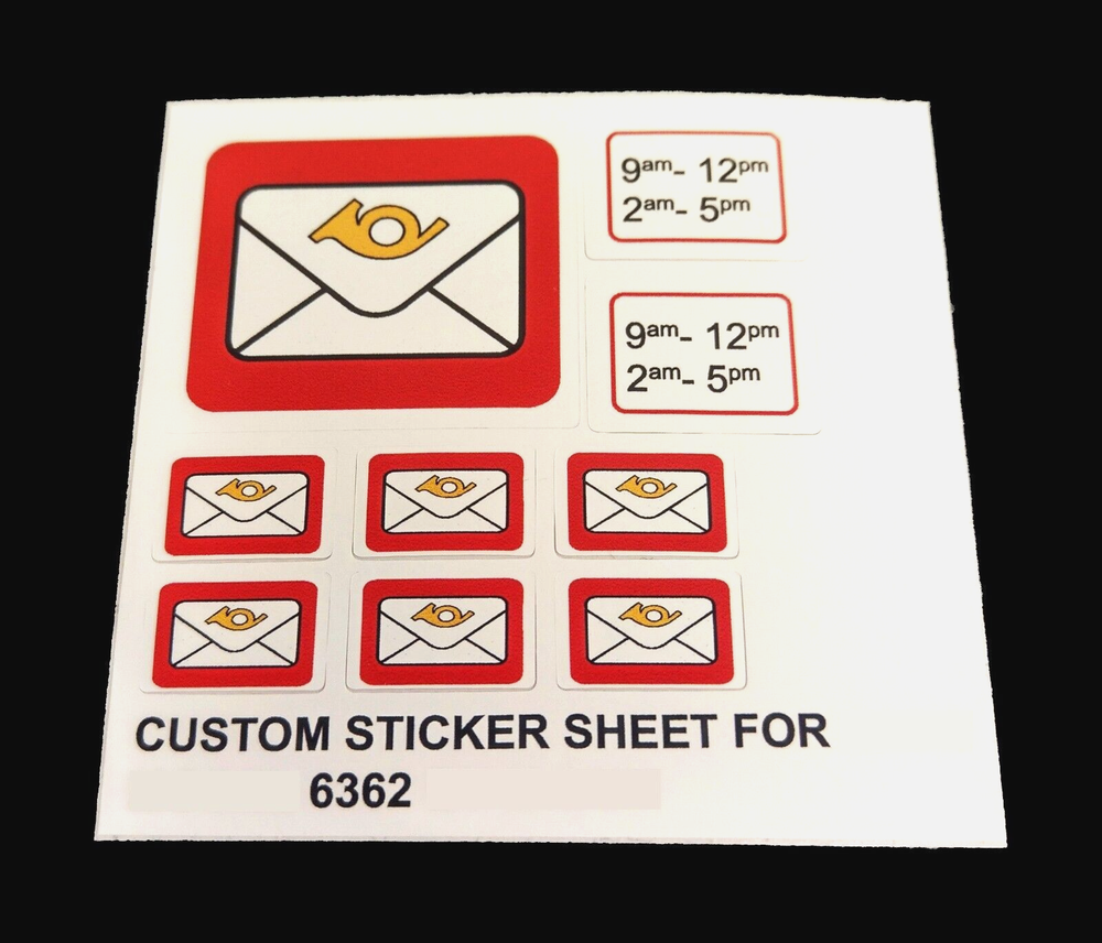 Custom Sticker for 6362 Replacement Sticker for 6362