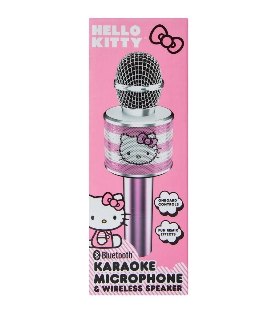 Hello Kitty Bluetooth Karaoke Microphone Wireless Speaker "BRAND NEW"