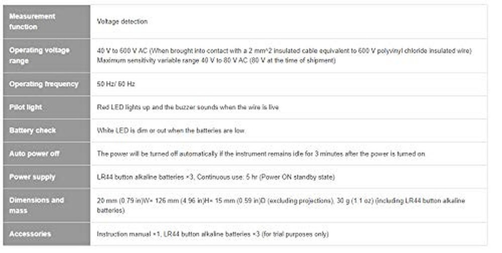 HIOKI Voltage Detector 3481