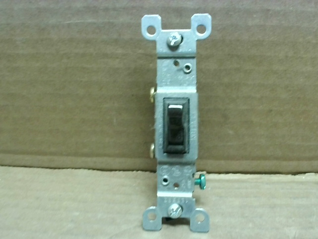 Leviton 1451-2 Framed Brown Toggle Light Switch - New No Box