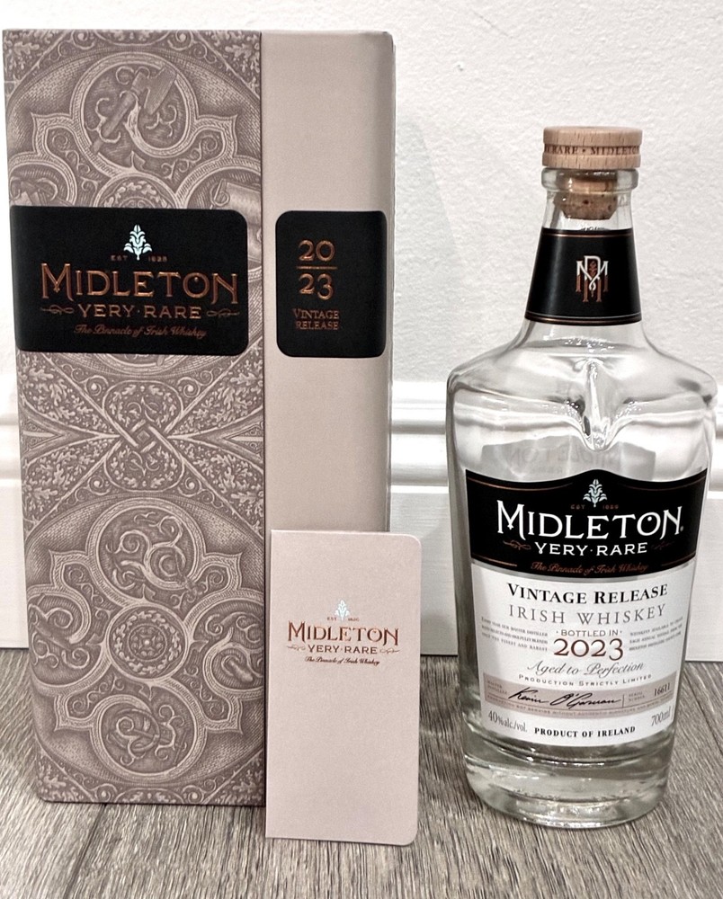 Midleton Very Rare 2023 Empty Irish Whiskey Bottle w/ Box & Certificate