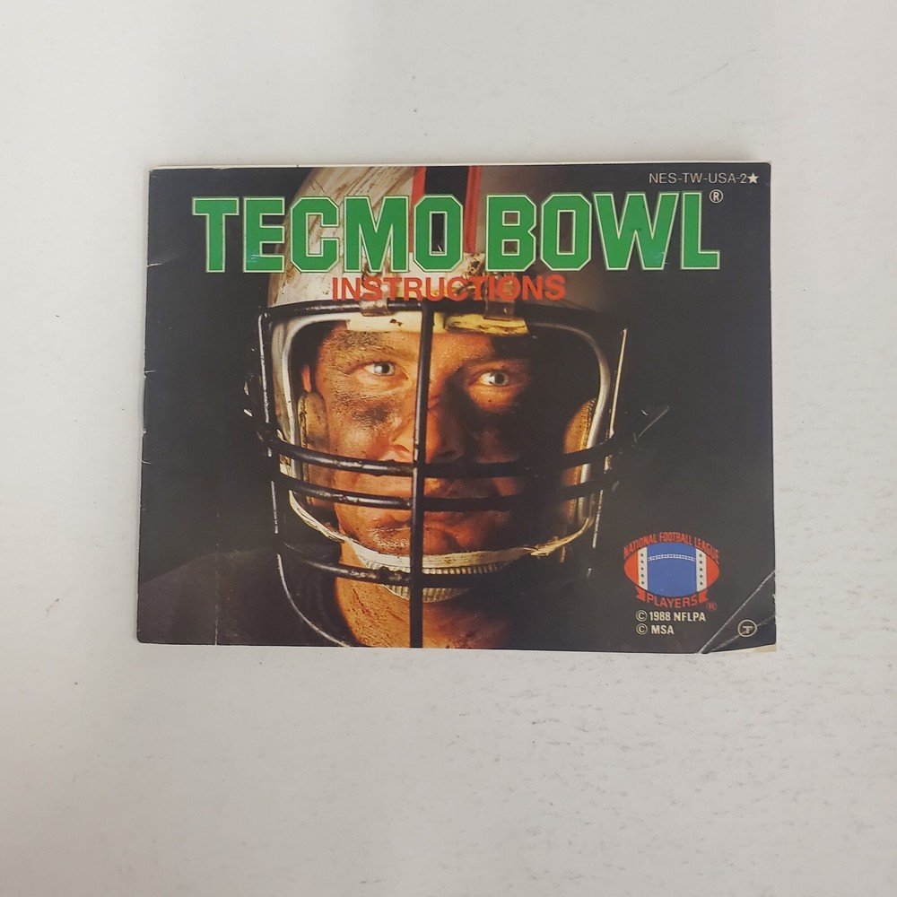 Tecmo Bowl 1988 Nintendo NES Manual Only