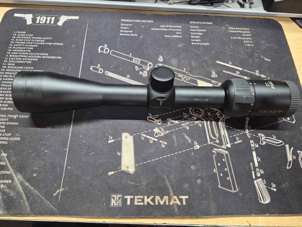 Tract 22 Fire 3-9x40 Scope. Impact Bdc Reticle.