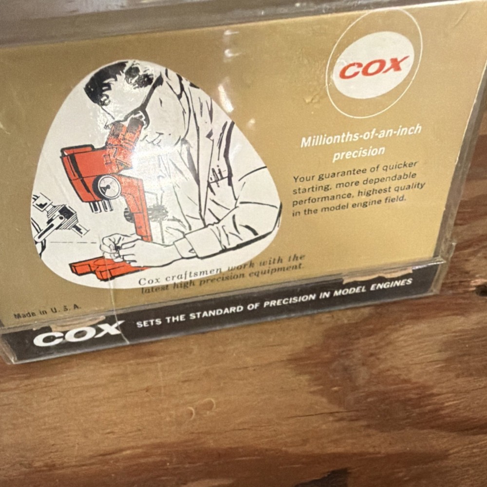COX .010 Front Rotary Valve Model Engine Control Line Free Flight in Box