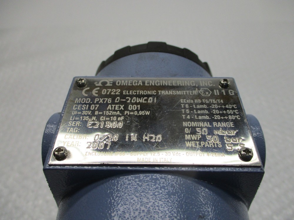 OMEGA ENGINEERING PX76 D-20WCD1 TRANSMITTER UNMP