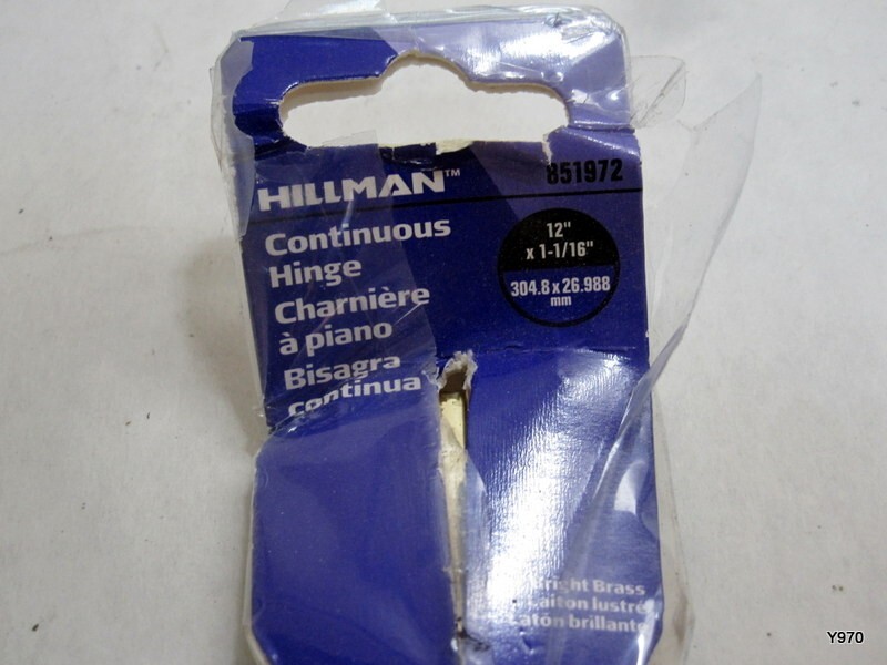 Hardware Essentials Continuous Hinge Brass (12" x 1-1/16")