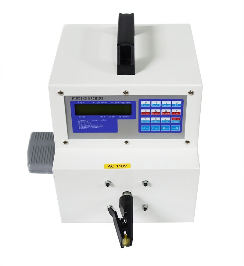 110V Wire Twisting Machine High-Speed Automatic Cable Winding w/LCD Display