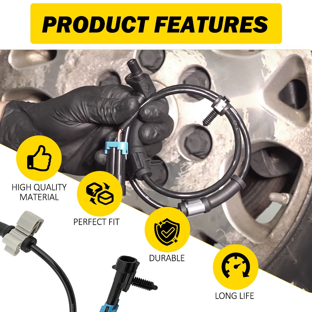 Front Left&Right ABS Wheel Speed Sensor For 1999-2007 Chevy Silverado 1500 2500