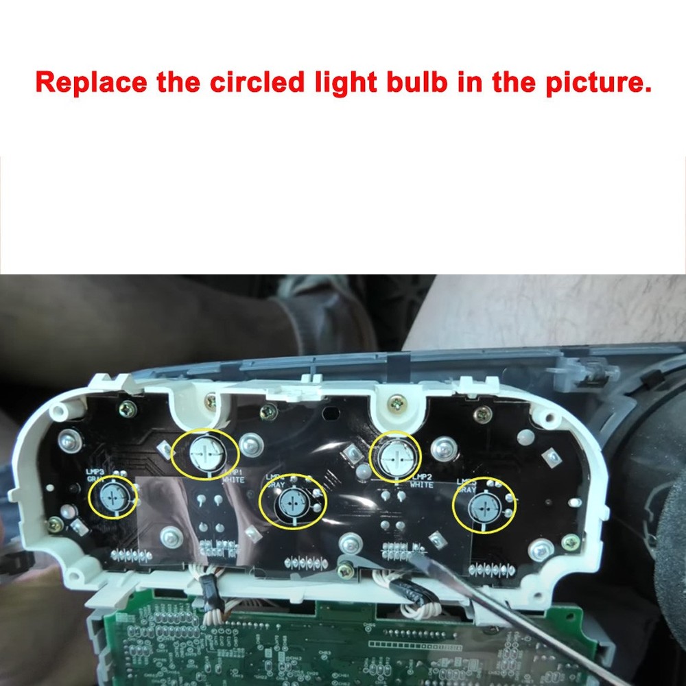 AC Climate Control / Air Conditioner Panel Light Bulbs For Acura RSX 2002-2006