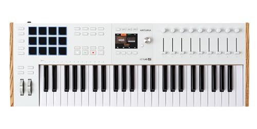 Arturia KeyLab 49 mk3 Professional MIDI Controller and Software (White)