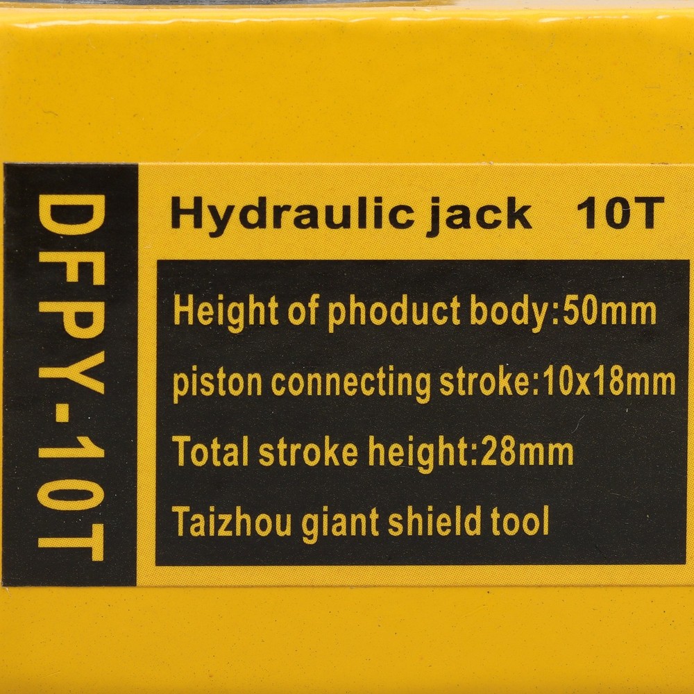 10Ton Hydraulic Ram Jack Multi-Section 1" Stroke Lifting Low Height Cylinder