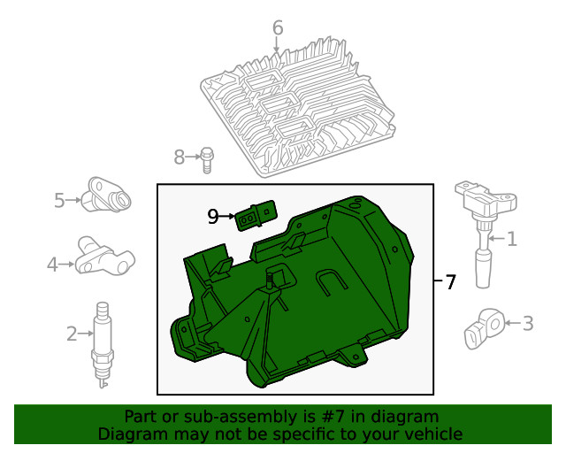 Genuine GM Engine Control Module Bracket 84013975