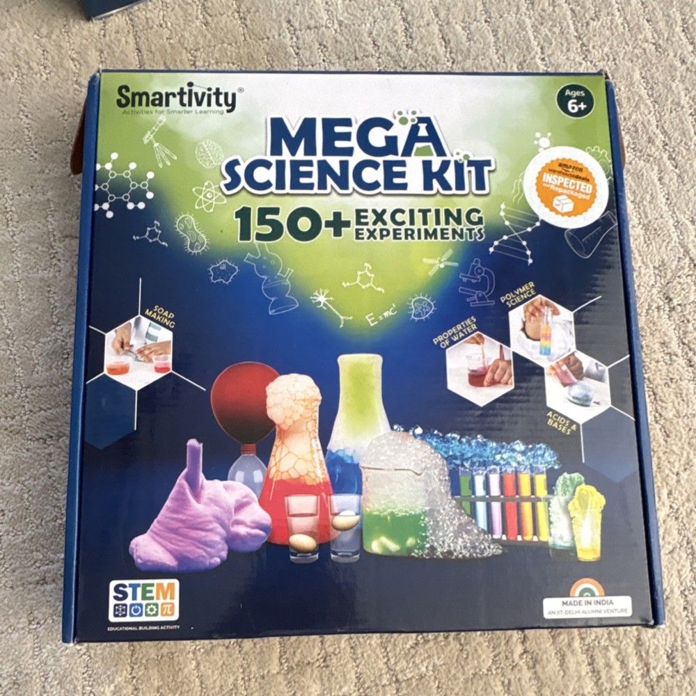 Smartivity Mega Science Kit 150+ Experiments Ages 6+ STEM Learning