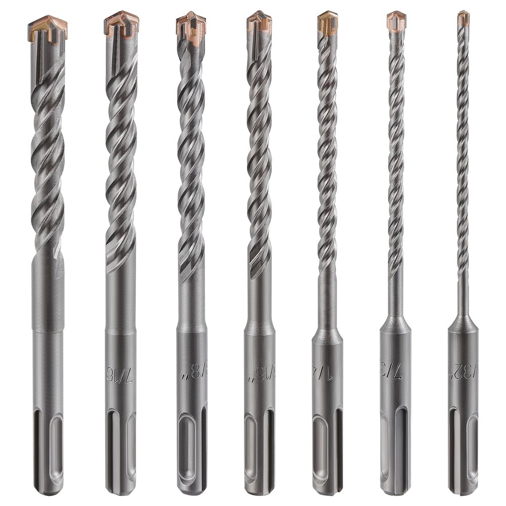 Wensilon 5PCS 5/16" Carbide Drill Bit Set 8" Cross Type Double Thread Bits