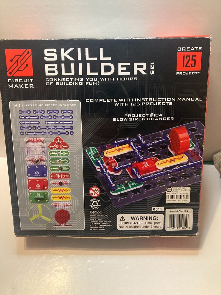 NEW Skill Builder Circuit Maker Create 125 Projects CM-125