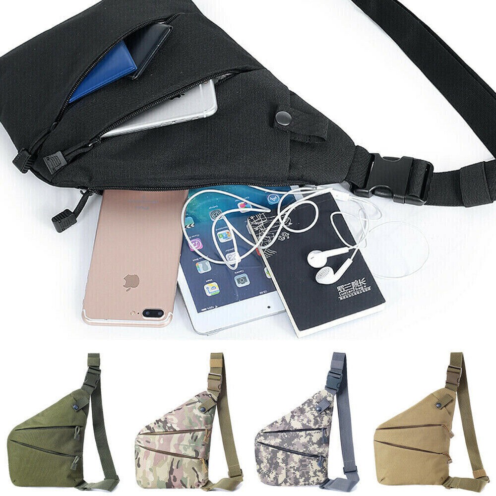 Fanny Pack Men Concealed Carry Backpack Shoulder Holster Chest Pack Single Bag